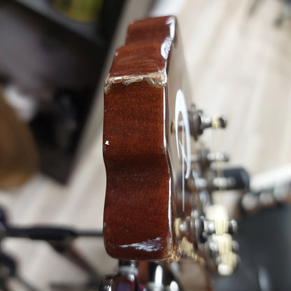 Luna Gypsy Spalt Grand Concert Acoustic/Electric Guitar - Natural Gloss SN# KH160901361