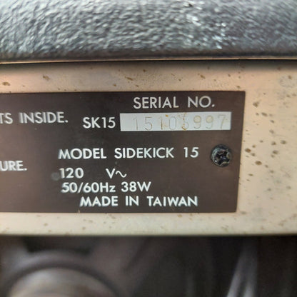 1980'S Fender Sidekick 15 Guitar Amplifier SN# 15103997