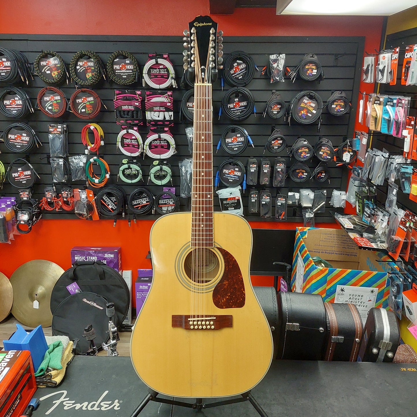 2018 Epiphone DR-212 12-String Acoustic Guitar - Natural SN# 18062305595