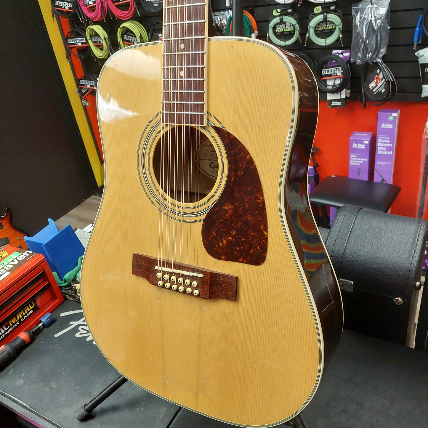2018 Epiphone DR-212 12-String Acoustic Guitar - Natural SN# 18062305595