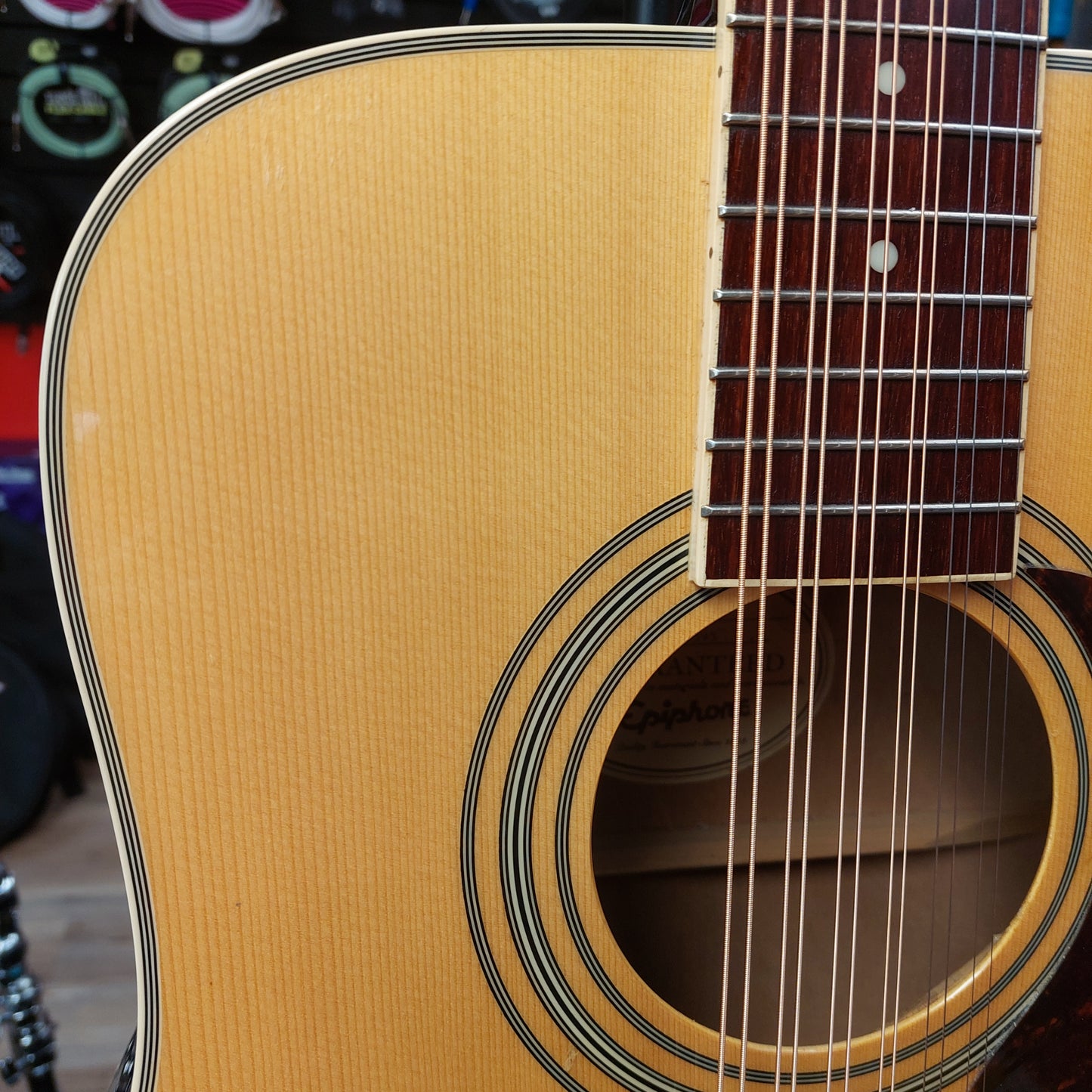 2018 Epiphone DR-212 12-String Acoustic Guitar - Natural SN# 18062305595