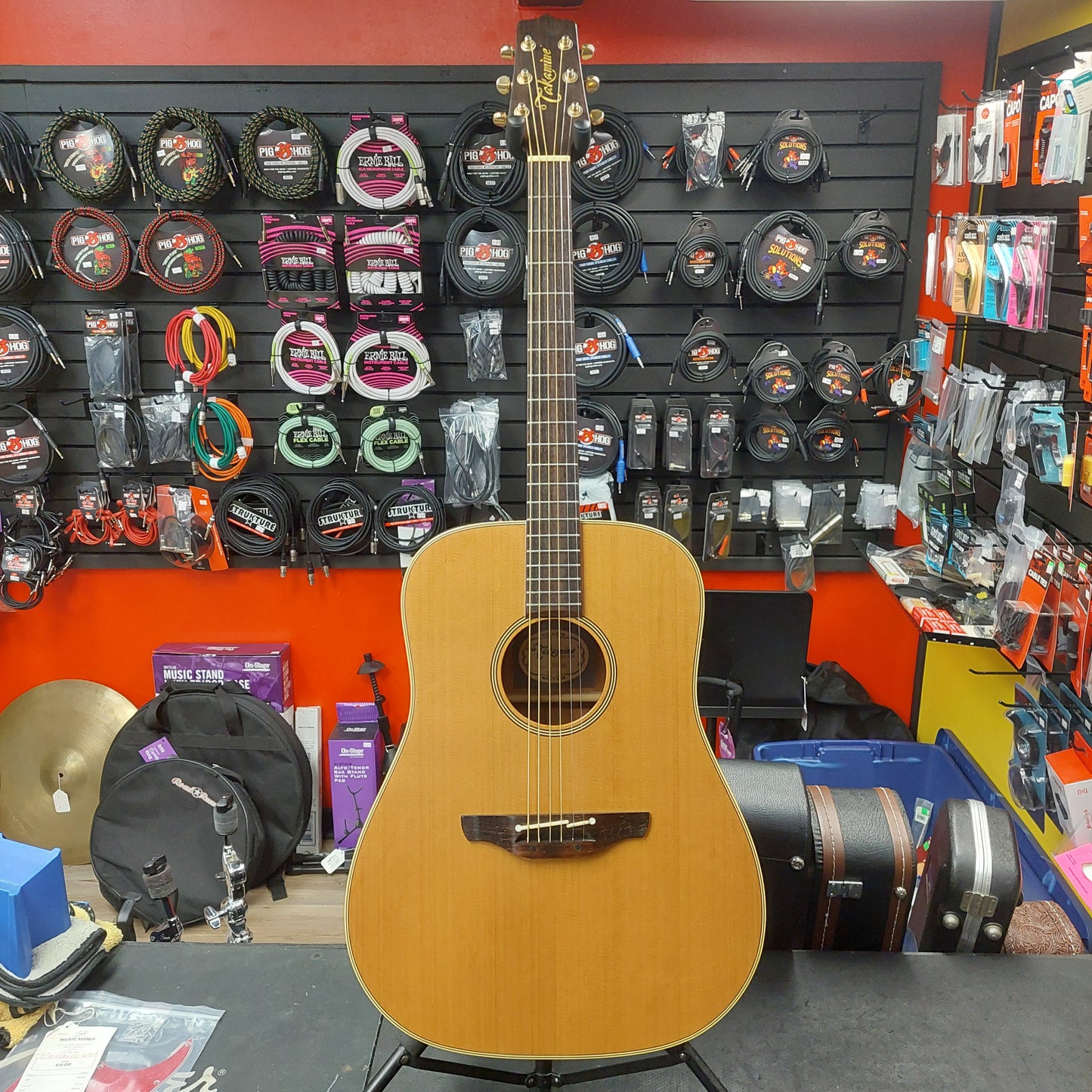 1980's Takamine EN-10 Acoustic Guitar - Natural "Made In Japan" SN# 93100098 "Sold As Is" Electronics Not Working