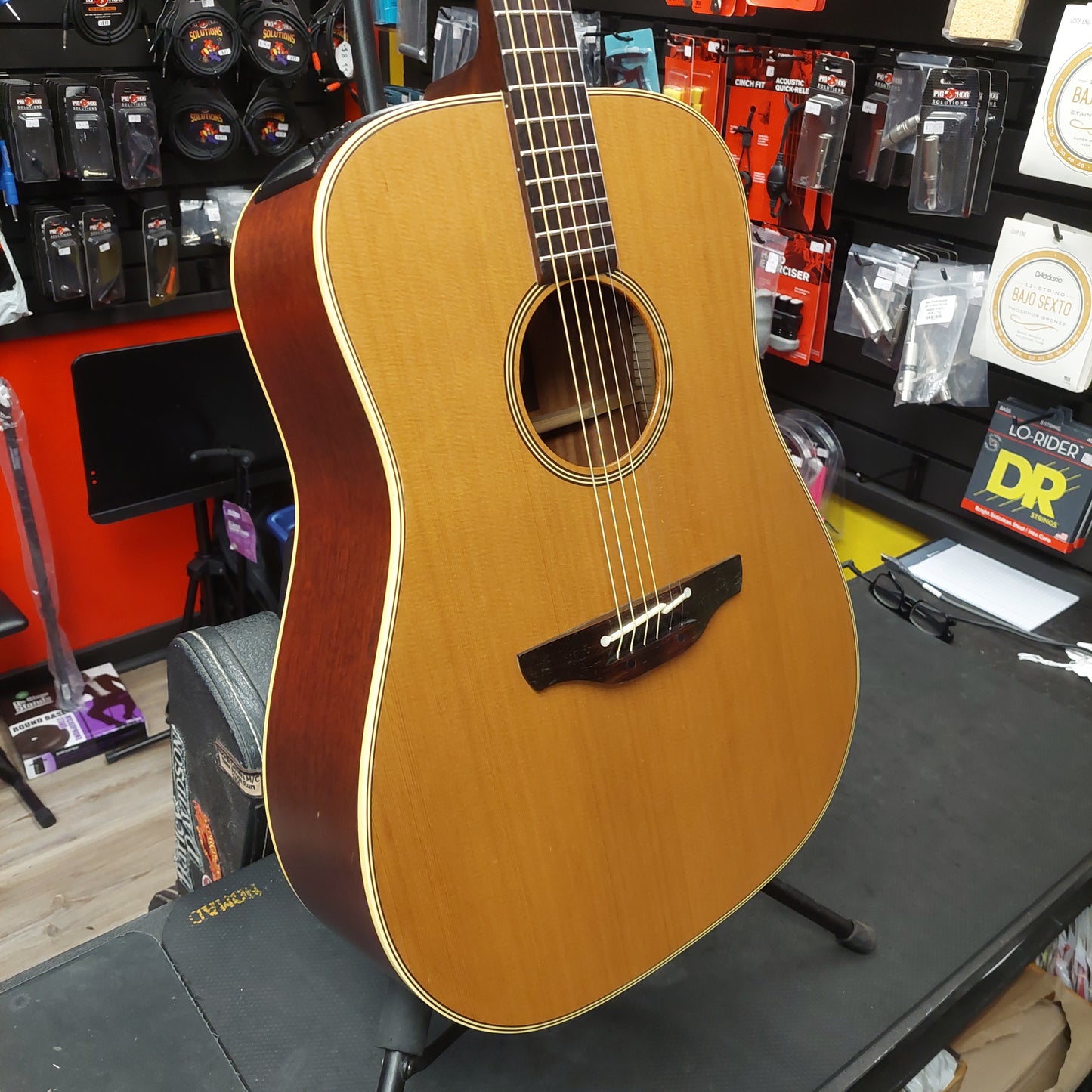 1980's Takamine EN-10 Acoustic Guitar - Natural "Made In Japan" SN# 93100098 "Sold As Is" Electronics Not Working