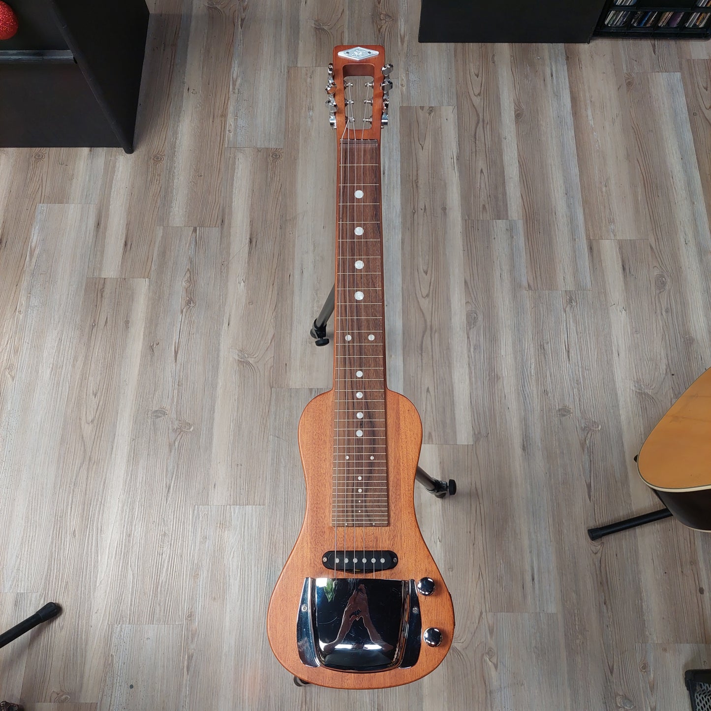 SX Lap Steel Guitar - Natural Finish w/ Legs & Gig Bag (USED) SN# 20631317