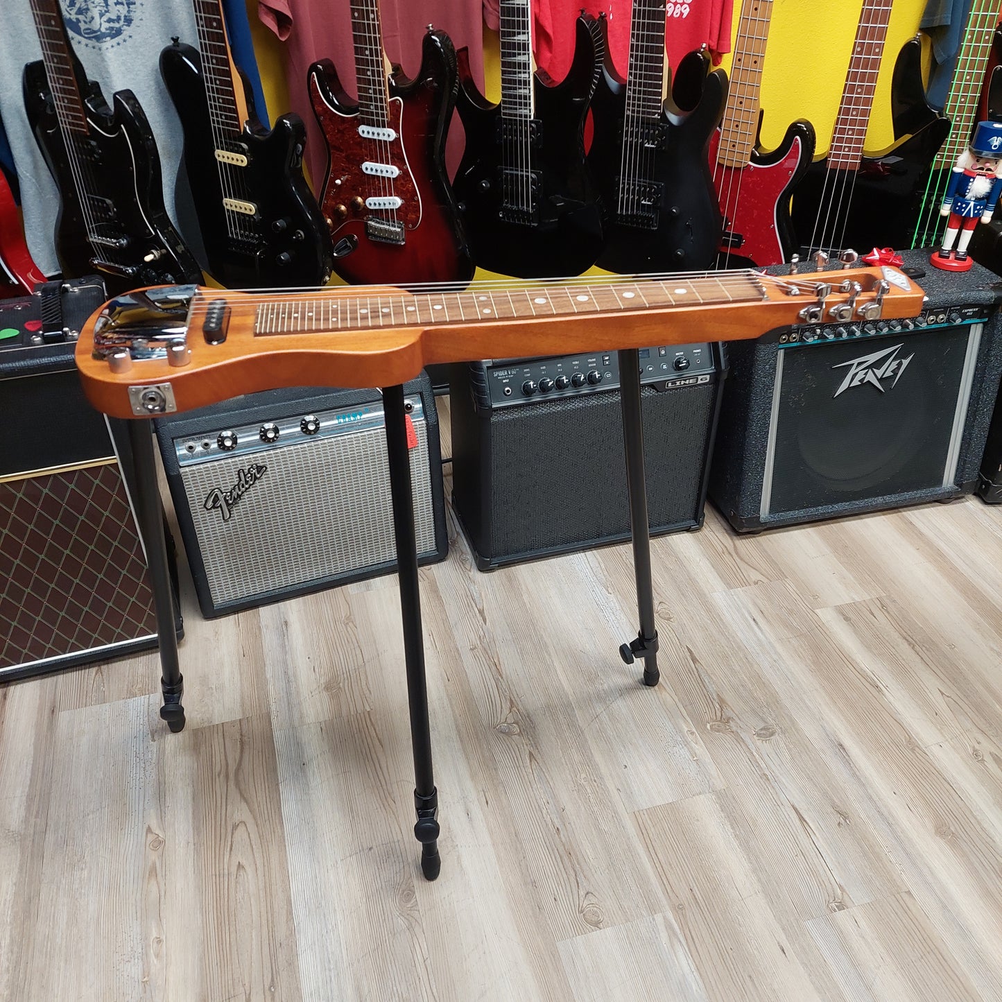 SX Lap Steel Guitar - Natural Finish w/ Legs & Gig Bag (USED) SN# 20631317