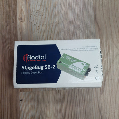 Radial Stage Bug SB-2 Passive Direct Box w/ Original Box (USED) "Made In Canada" SN# 1431633