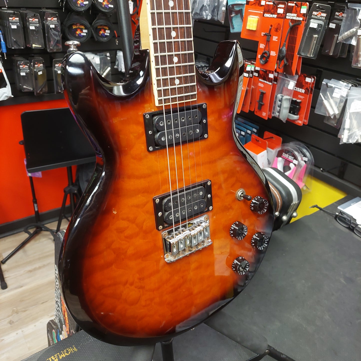 2000's Ibanez AX220QM Electric Guitar - Autumn Sunset Burst "Made In Korea" SN# WY31130