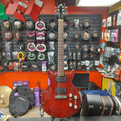 1979-1983 THC Tom Holmes Double Cutaway Electric Guitar - Red w/ Hard Case "Made In USA" (Not Original Pickups)