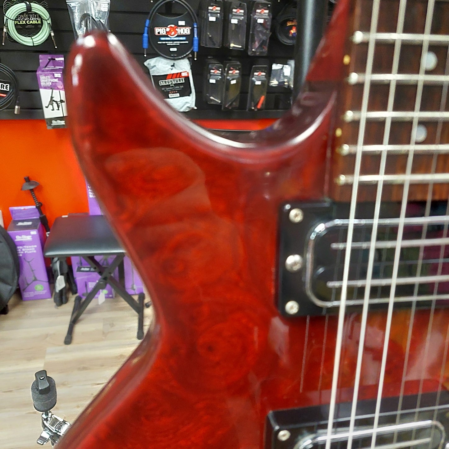 1979-1983 THC Tom Holmes Double Cutaway Electric Guitar - Red w/ Hard Case "Made In USA" (Not Original Pickups)