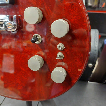 1979-1983 THC Tom Holmes Double Cutaway Electric Guitar - Red w/ Hard Case "Made In USA" (Not Original Pickups)