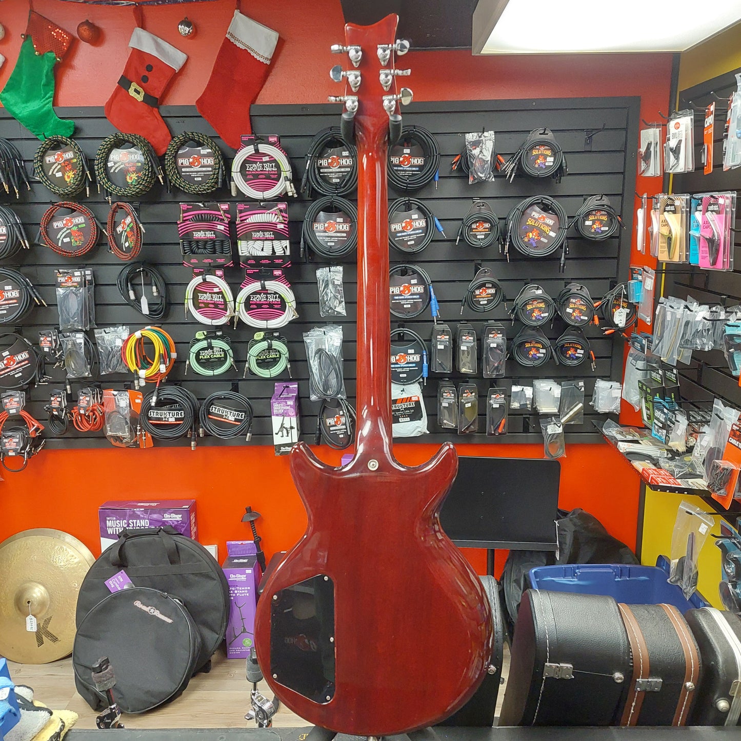 1979-1983 THC Tom Holmes Double Cutaway Electric Guitar - Red w/ Hard Case "Made In USA" (Not Original Pickups)