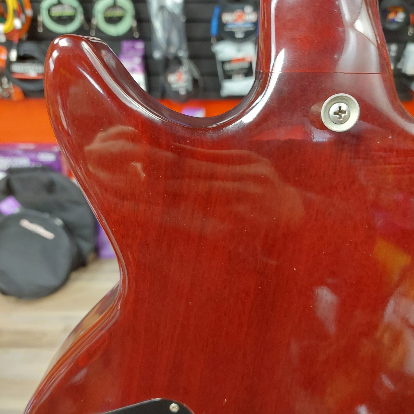 1979-1983 THC Tom Holmes Double Cutaway Electric Guitar - Red w/ Hard Case "Made In USA" (Not Original Pickups)