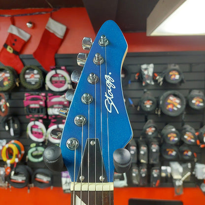 Stagg I300 HSS Electric Guitar - Metallic Blue (USED) "Sold As Is Has Warped Neck" SN# 080910270232