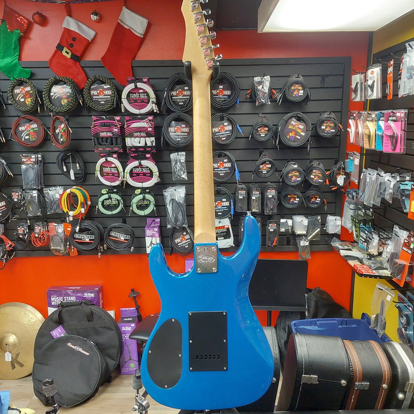 Stagg I300 HSS Electric Guitar - Metallic Blue (USED) "Sold As Is Has Warped Neck" SN# 080910270232