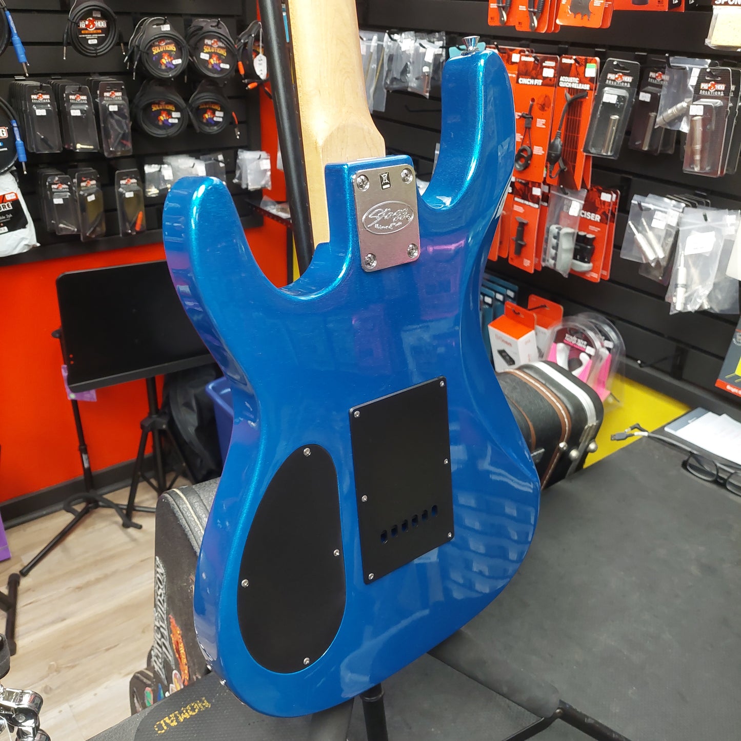 Stagg I300 HSS Electric Guitar - Metallic Blue (USED) "Sold As Is Has Warped Neck" SN# 080910270232