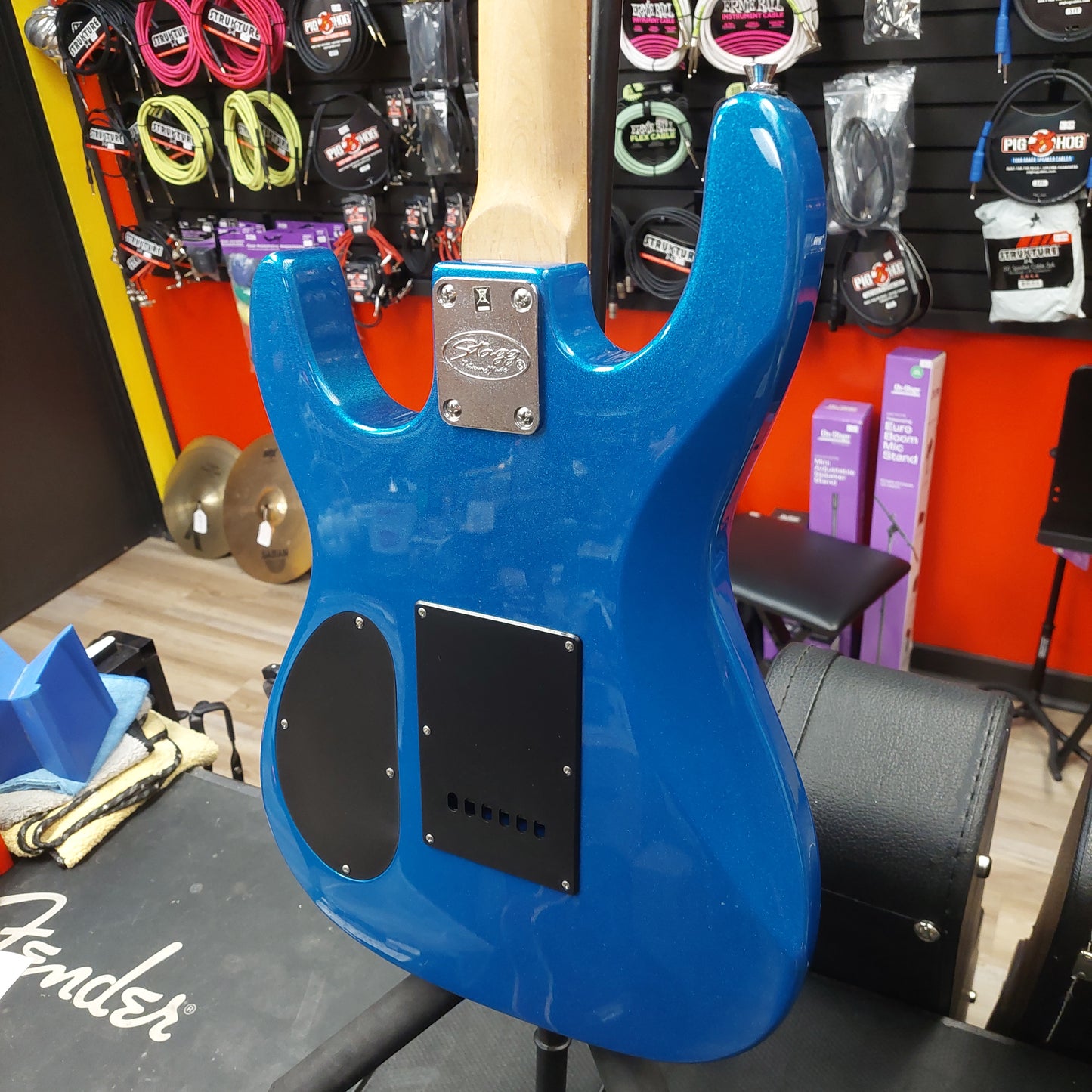Stagg I300 HSS Electric Guitar - Metallic Blue (USED) "Sold As Is Has Warped Neck" SN# 080910270232