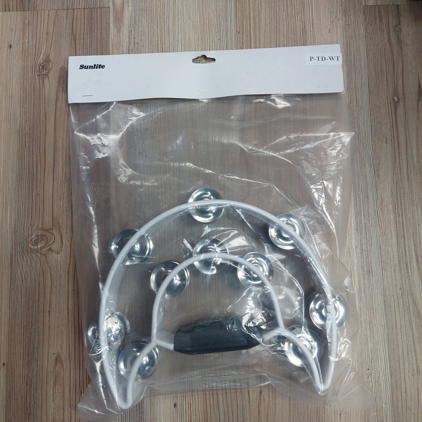 Sunlite P-TD-WT Tambourine Double Cutaway - White