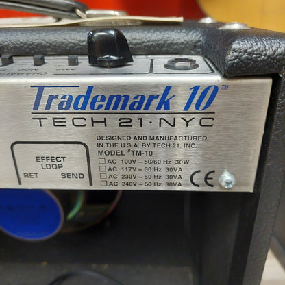 Trademark 10 TECH 21 NYC Guitar Amplifier (USED) SN# 707904 "Made In USA"
