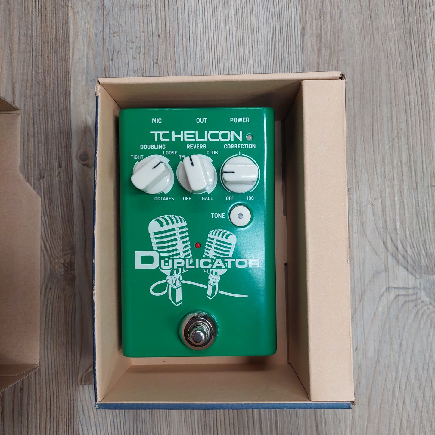 TC Helicon DUPLICATOR Ultra-Simple Vocal Effects Stompbox with Doubling, Reverb & Pitch Correction (USED) SN# S230200167DDX