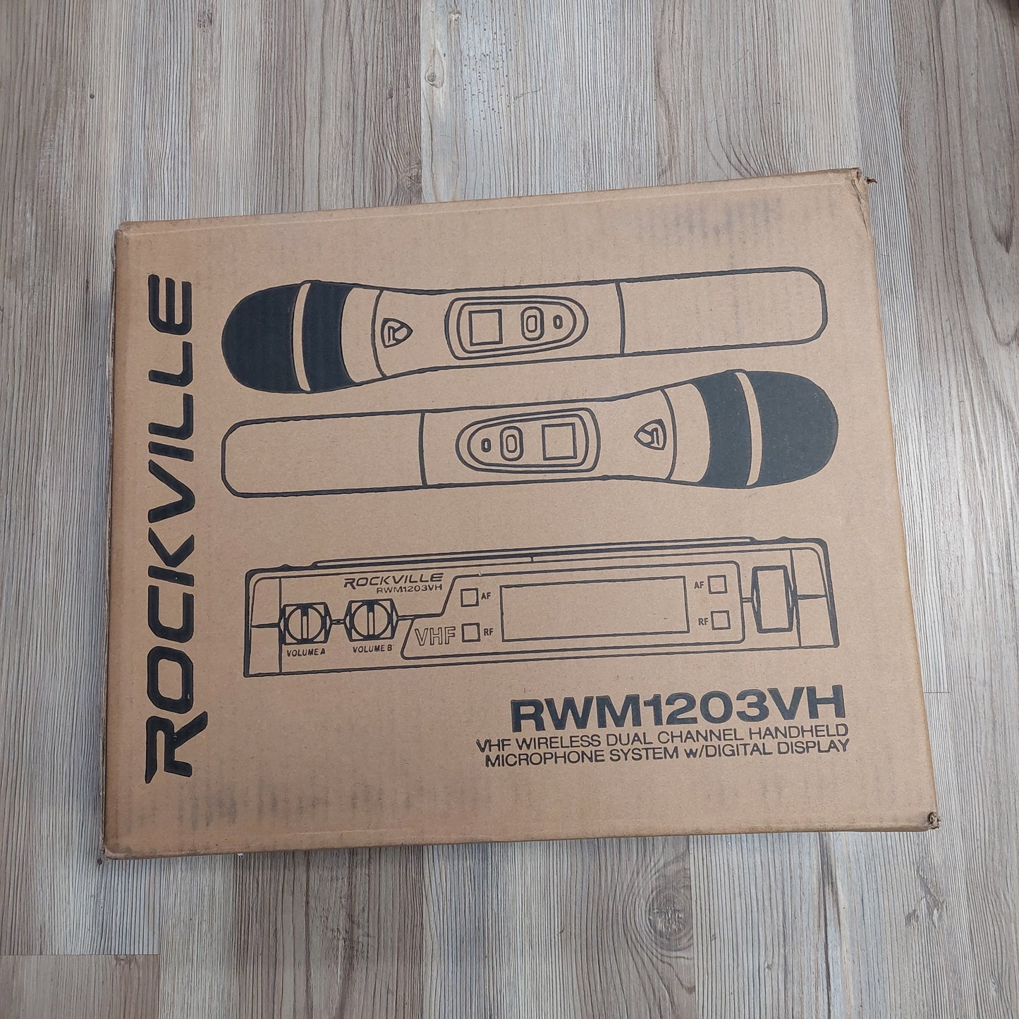 Rockville RWH1203VH Dual Wireless Handheld Microphone System (USED) "Open Box"