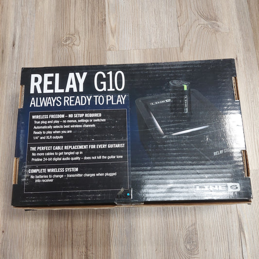 Line 6 Relay G10 Wireless Guitar System  (USED) SN# W100M7023009627-1 "Sold As Is" Power Connection Loose Still Works