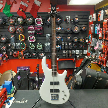 2000's DEAN EDGE-ONE 4-STRING BASS GUITAR - WHITE "Made in Korea" SN# D20060649
