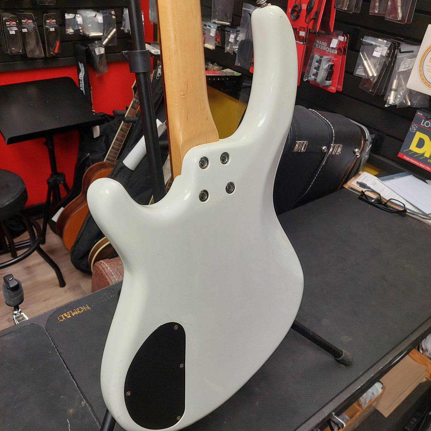 2000's DEAN EDGE-ONE 4-STRING BASS GUITAR - WHITE "Made in Korea" SN# D20060649