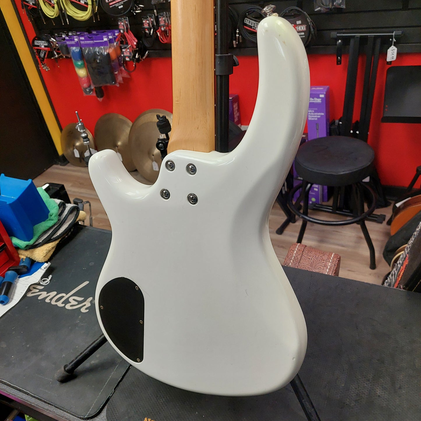 2000's DEAN EDGE-ONE 4-STRING BASS GUITAR - WHITE "Made in Korea" SN# D20060649