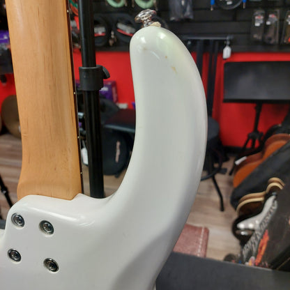 2000's DEAN EDGE-ONE 4-STRING BASS GUITAR - WHITE "Made in Korea" SN# D20060649