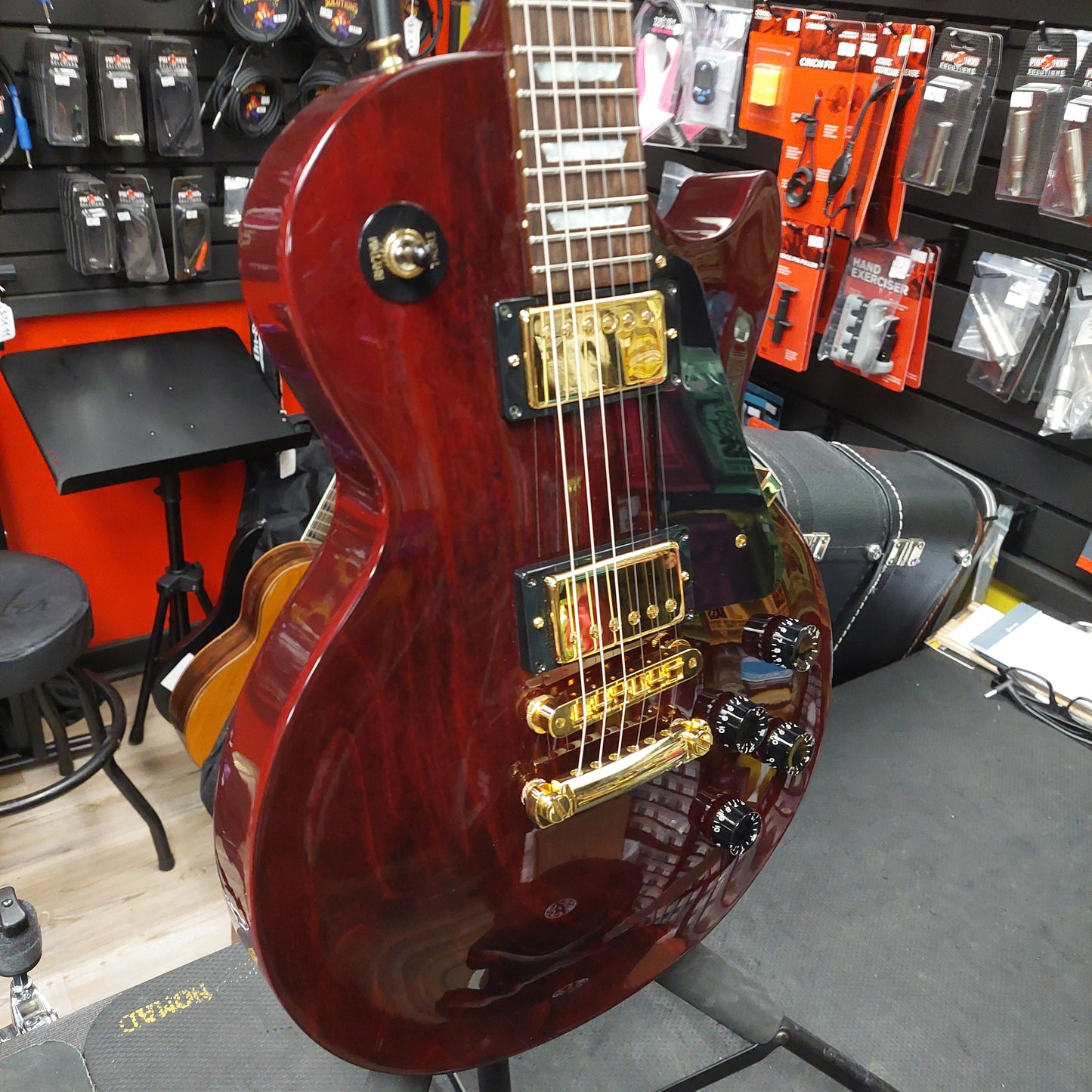 2003 Gibson Les Paul Studio Electric Guitar - Wine Red, Gold Hardware w/ Gibson Case "Made In USA" SN# 01643544