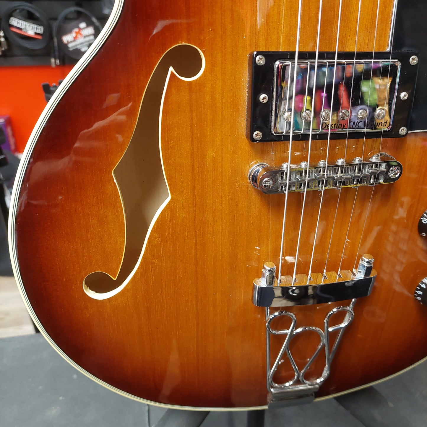 2010's IYV Hollow Body Electric Guitar - Sunburst (USED) SN# 121044240