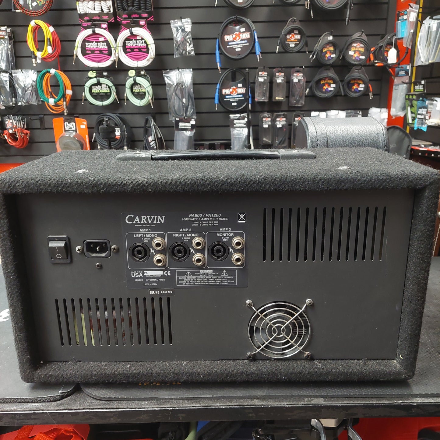 Carvin PA1200 Powered PA Mixer (USED) SN# OC80722