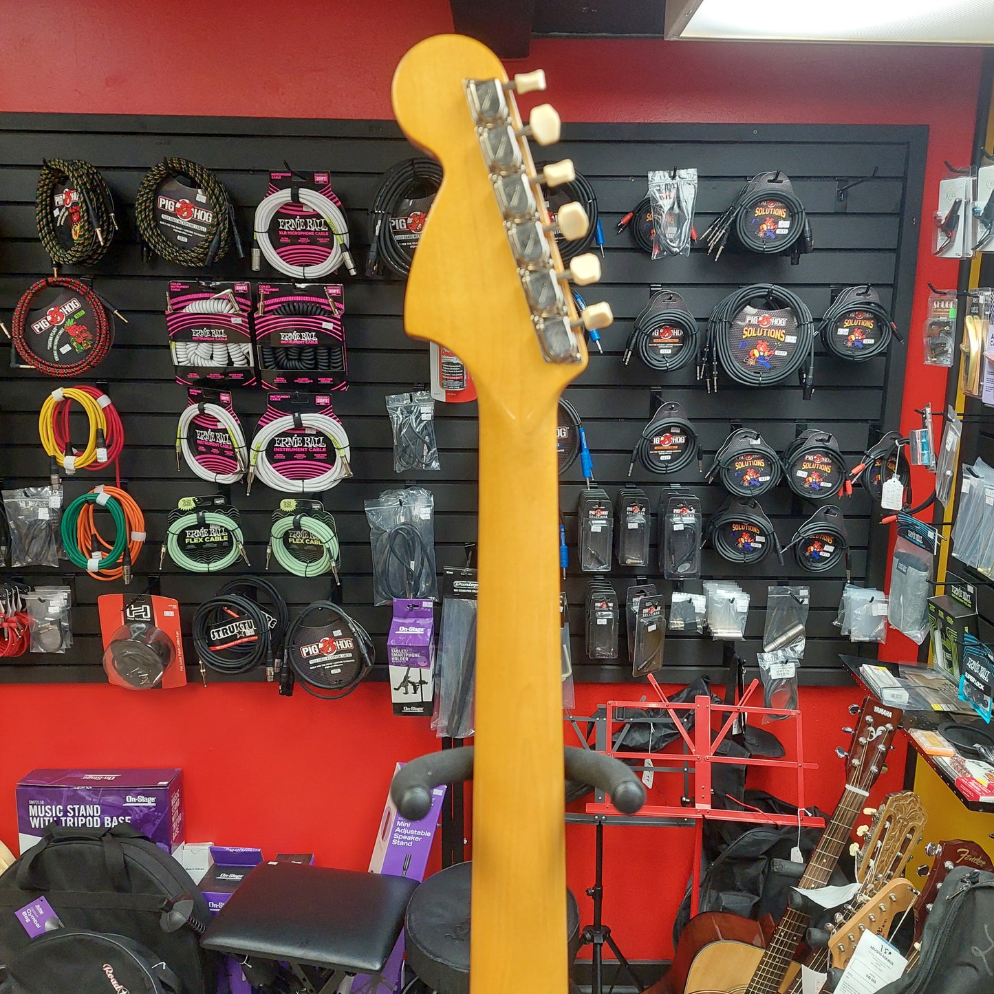 1990's Fender Mustang 60's Reissue Electric Guitar - Sonic Blue (USED) "Made In Japan" (No Tremolo Arm)