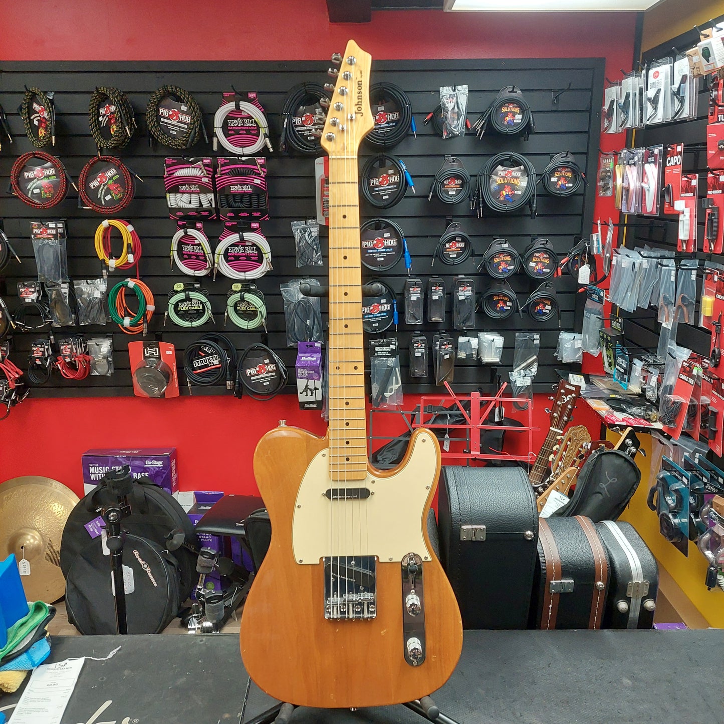 Johnson Tele Electric Guitar - Natural Finish (USED)