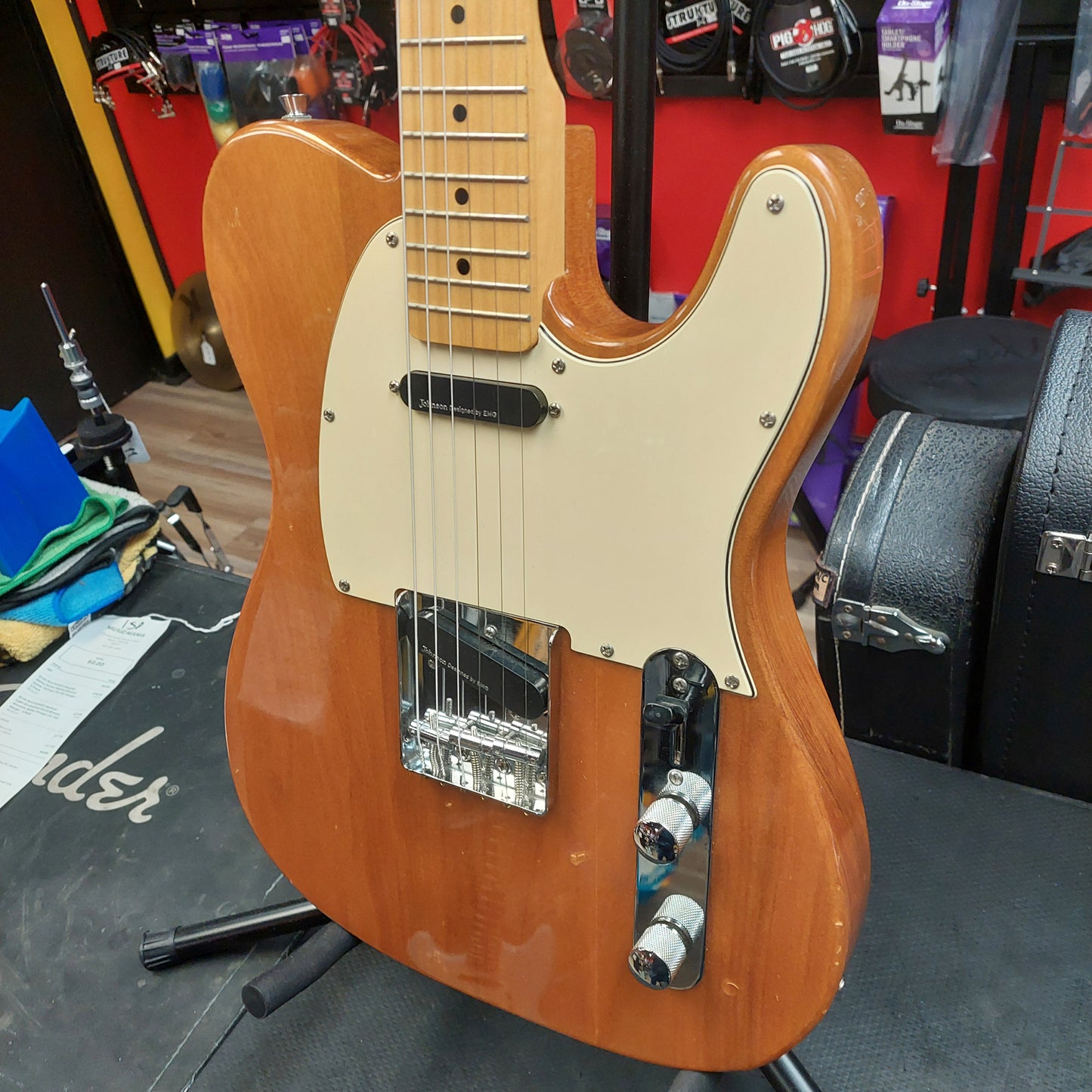 Johnson Tele Electric Guitar - Natural Finish (USED)