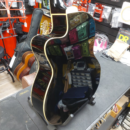 De Rosa GAB47-BK 5-String Acoustic/Electric Bass Guitar - Black Gloss "Sold As Is" Has Slight Warped Neck