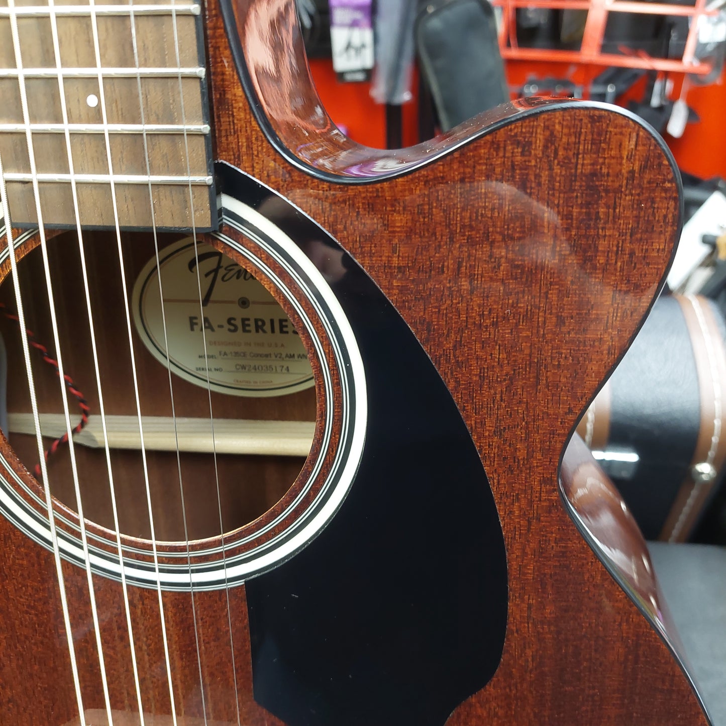 2024 Fender FA-135CE Acoustic/Electric Guitar - Mahogany SN# CW24035174 