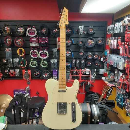 Johnson Telecaster Electric Guitar - Vintage White (USED)