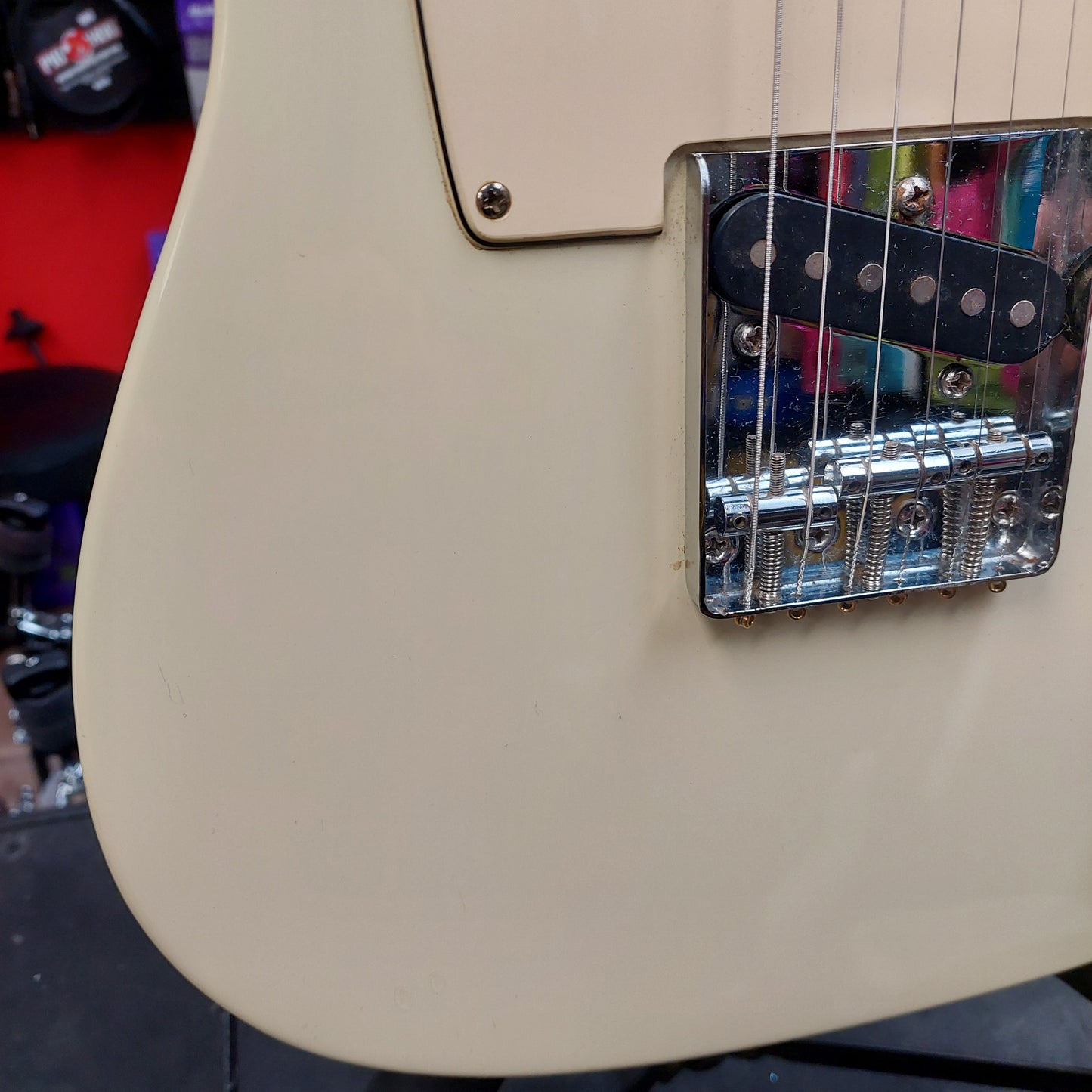 Johnson Telecaster Electric Guitar - Vintage White (USED)