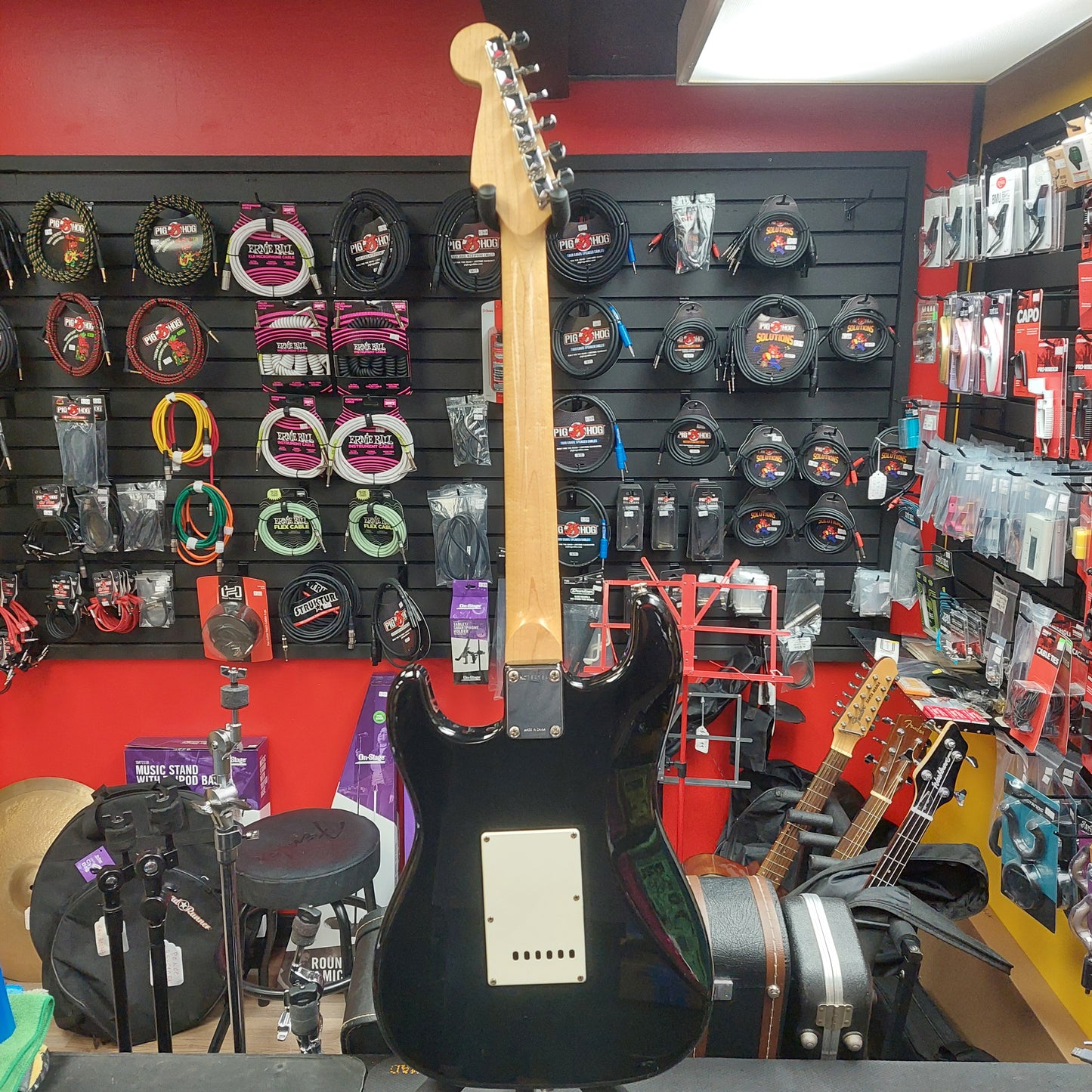 1997 Squire Affinity Stratocaster Electric Guitar - Black SN# NC754194