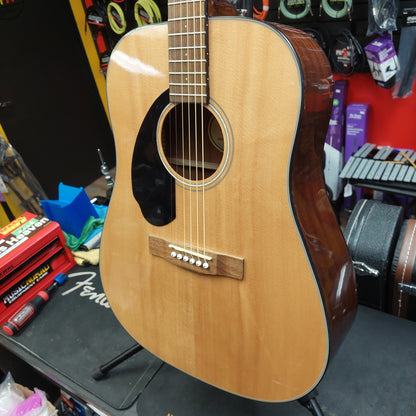 2021 Fender CD-60S "Left Handed" Dreadnought Acoustic Guitar - Natural SN# IPS210215961