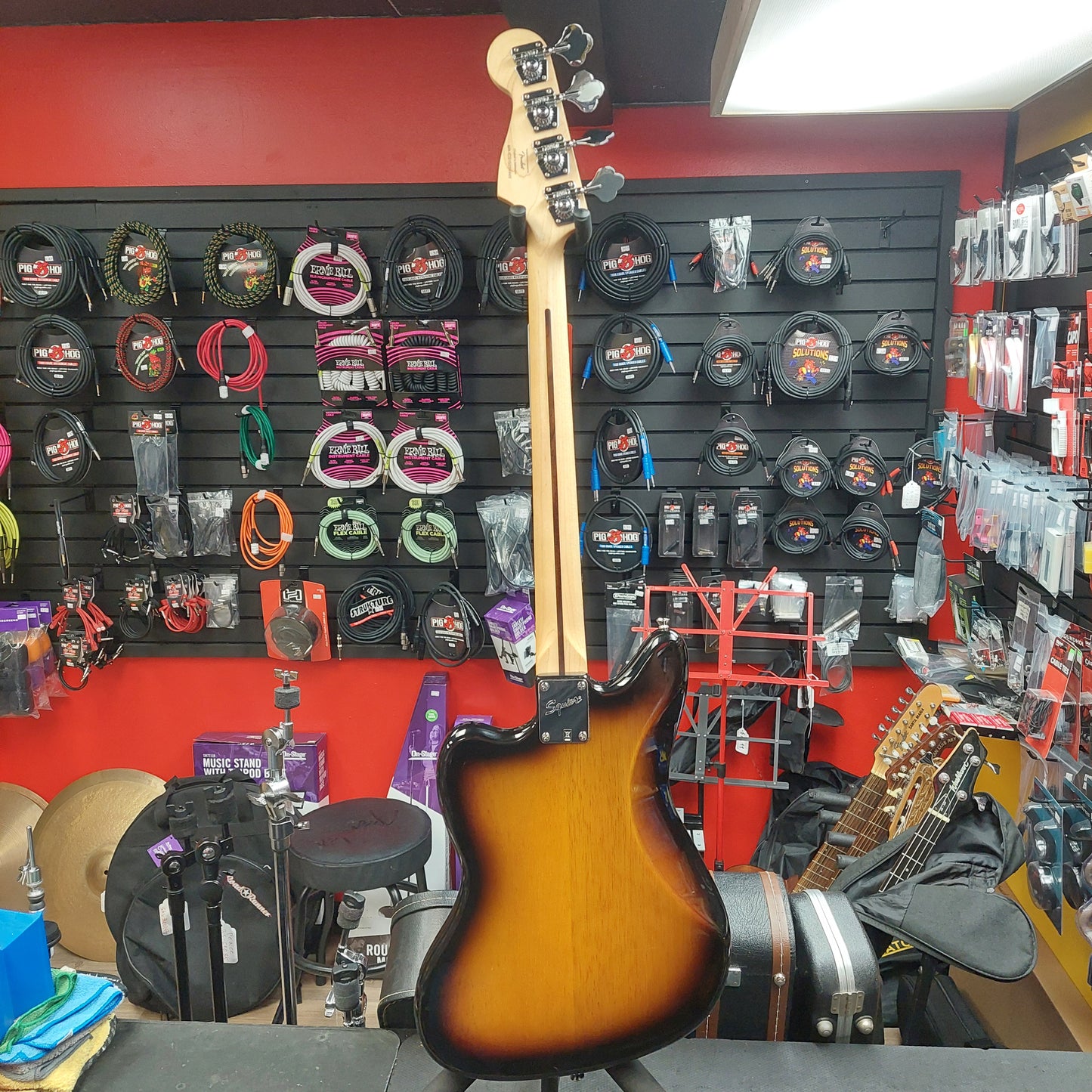 2015 Squire Jaguar 4-String Bass - Sunburst SN# ICS15014449