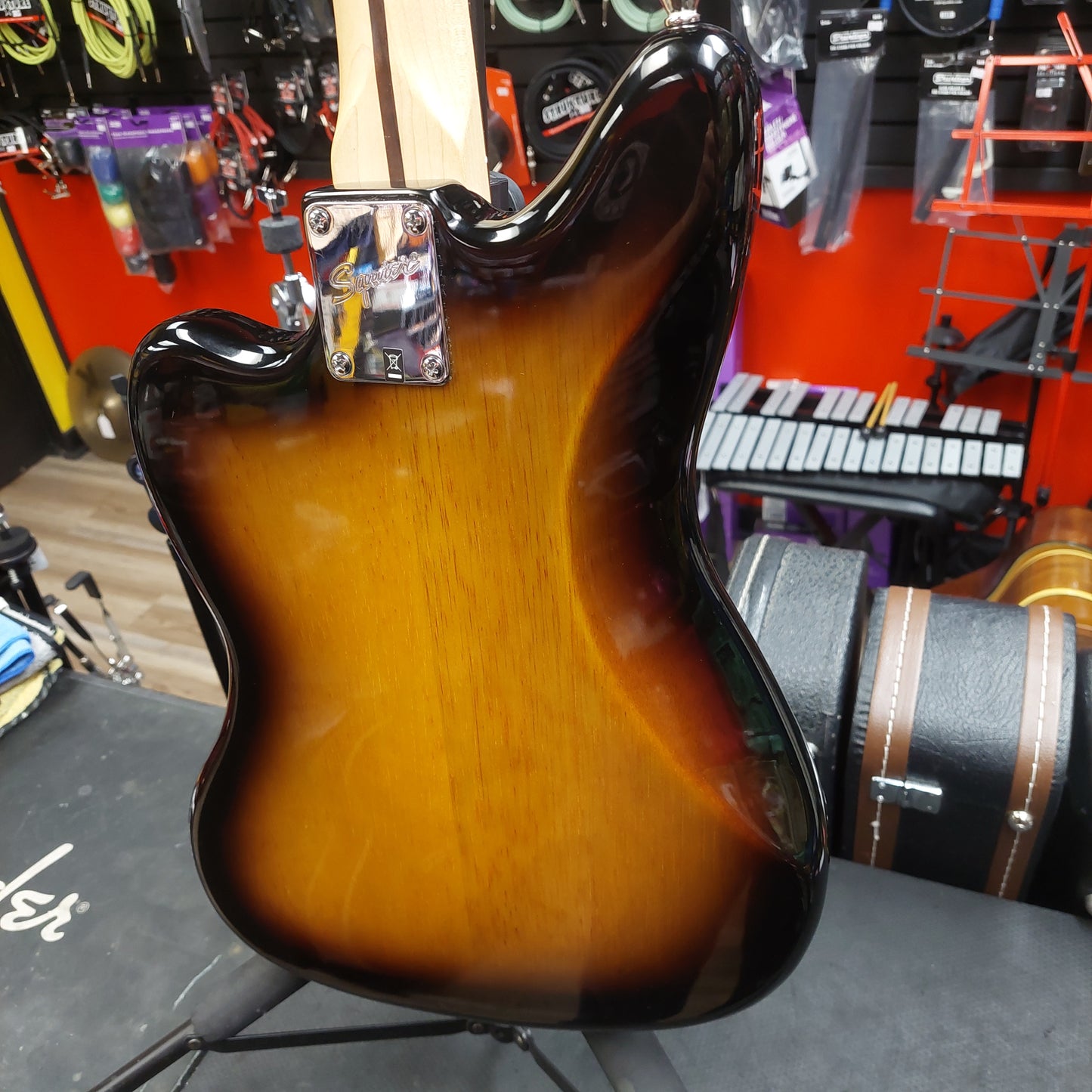 2015 Squire Jaguar 4-String Bass - Sunburst SN# ICS15014449