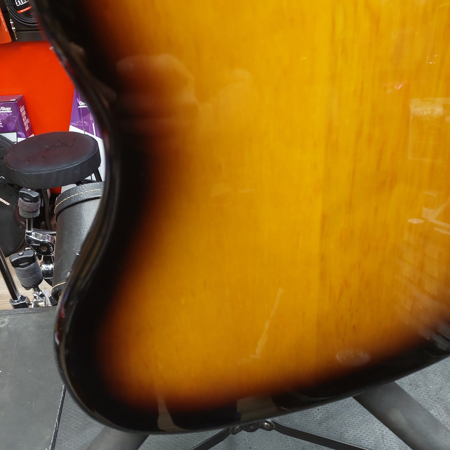 2015 Squire Jaguar 4-String Bass - Sunburst SN# ICS15014449