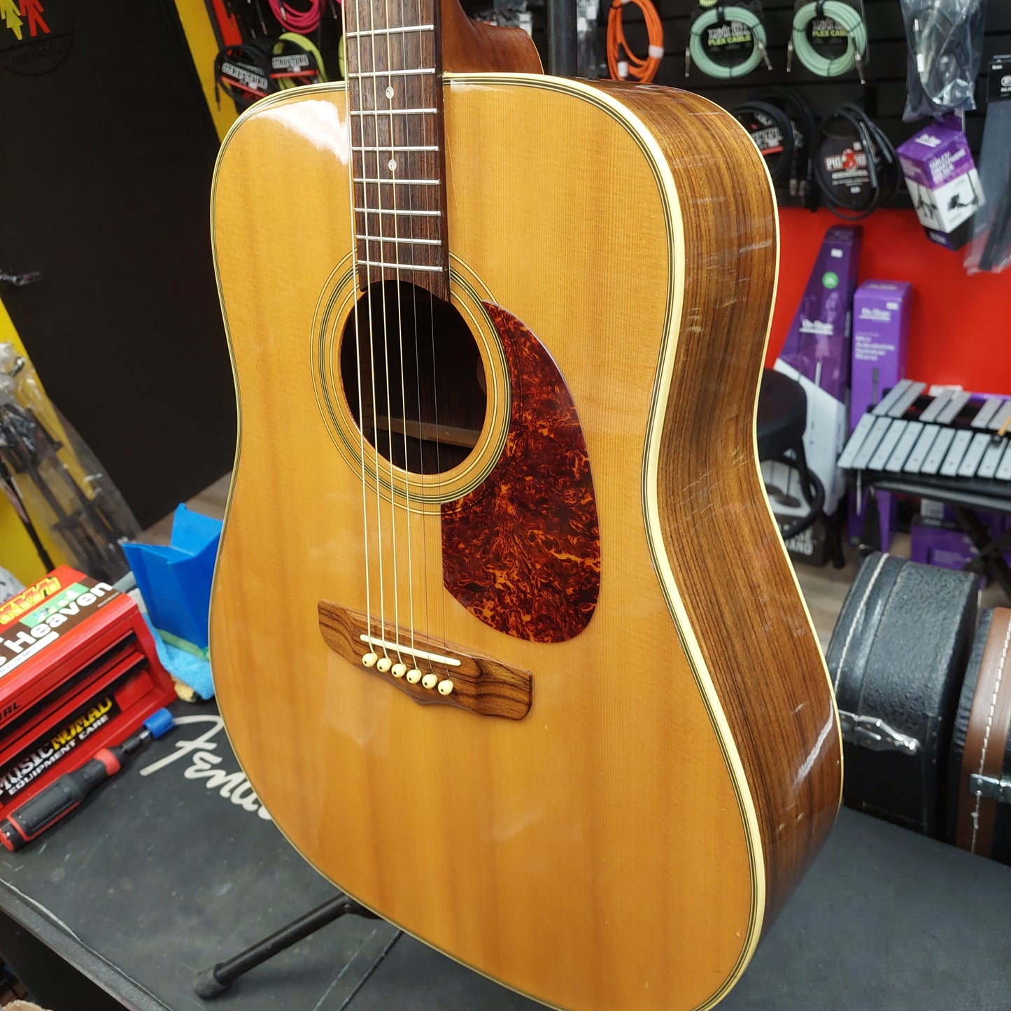 1990's Fender San Luis Rey Dreadnought Acoustic Guitar - Natural "Made in Korea" SN# 6503085