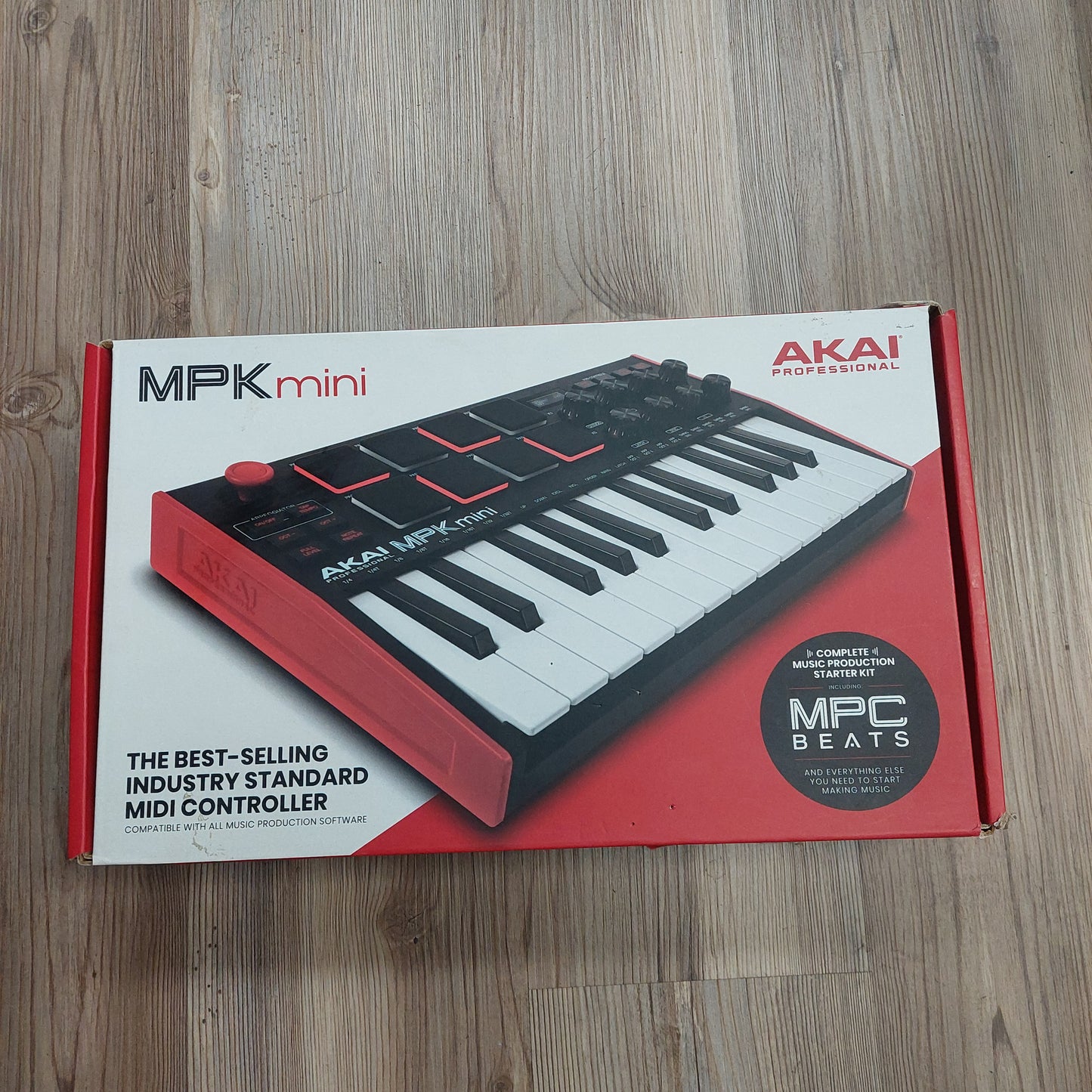 AKAI MPK mini 25-Key Midi Controller w/ Original Box  SN# (21)A12005248726265
