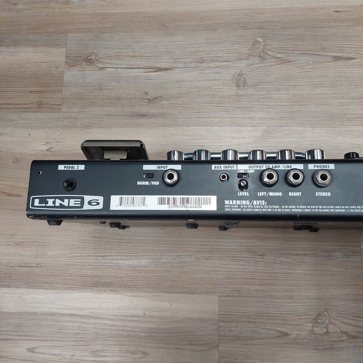 Line 6 POD XT Live Effects Pedal w/ Power Supply (USED) SN# 21FPD1P5633004556 "Sold As Is" Has Broken Select Page Switch