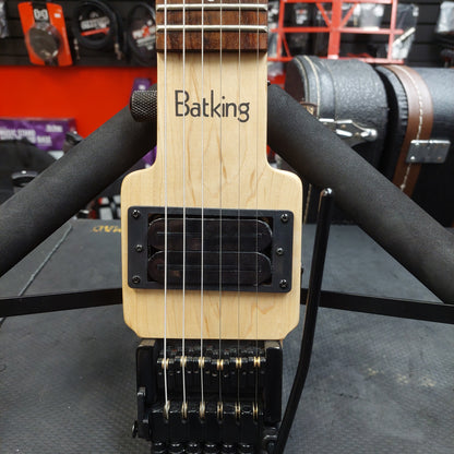 Batking Headless Travel Electric Guitar - Natural Finish w/ Gig Bag (USED)