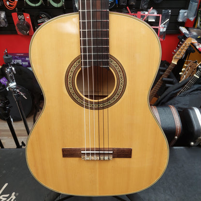 1970's Classical Nylon String Guitar Spruce Top, Rosewood Fingerboard - Natural "Made In Japan" SN# 681019