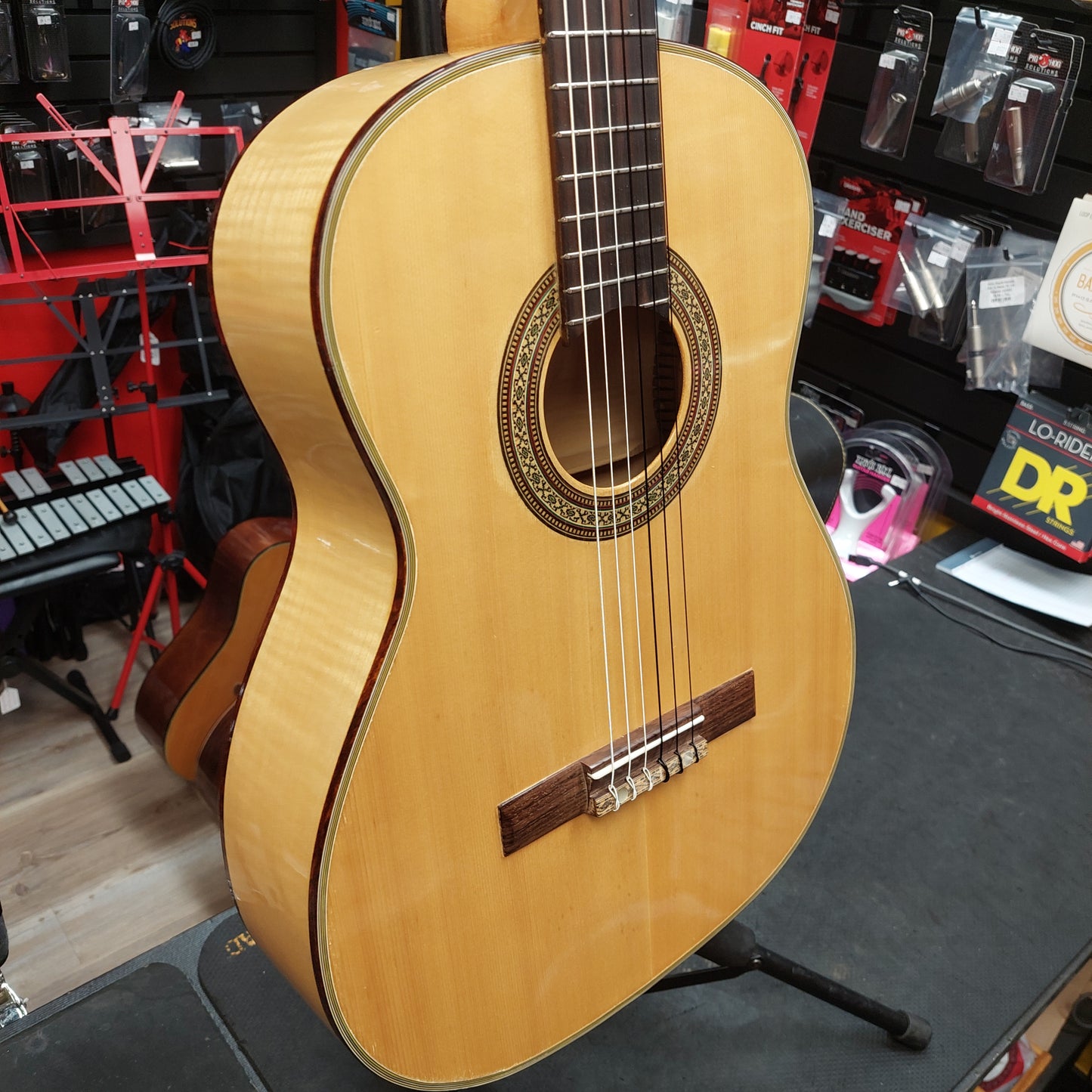 1970's Classical Nylon String Guitar Spruce Top, Rosewood Fingerboard - Natural "Made In Japan" SN# 681019